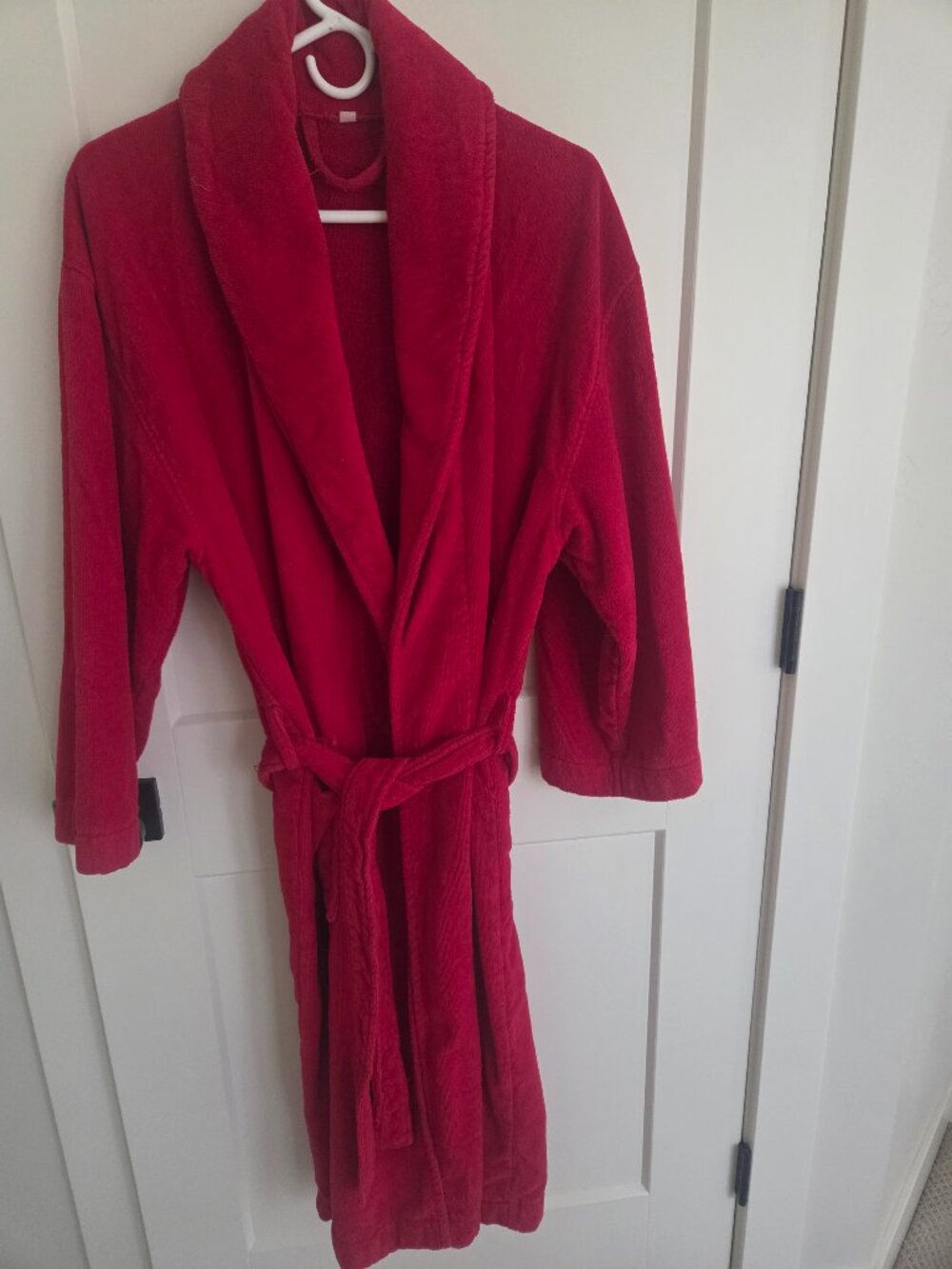 Womens 3/4 cotton robe 100% cotton